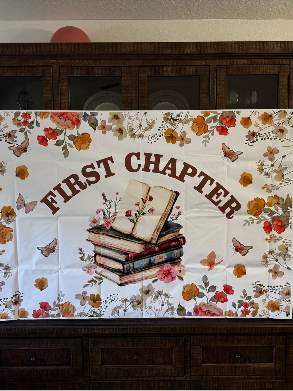 First Chapter One for the Books party decorations first birthday